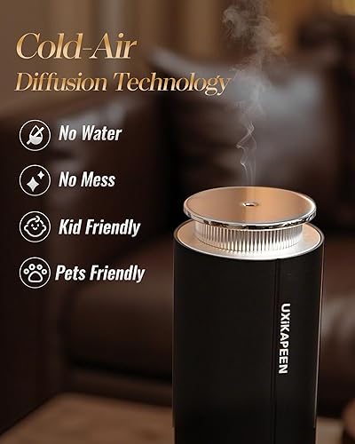 Miniatura 3 de Difusor sin agua para habitación grande del hogar, difusores de aceite esencial con cobertura de 2000 pies cuadrados, difusor inalámbrico a pilas,