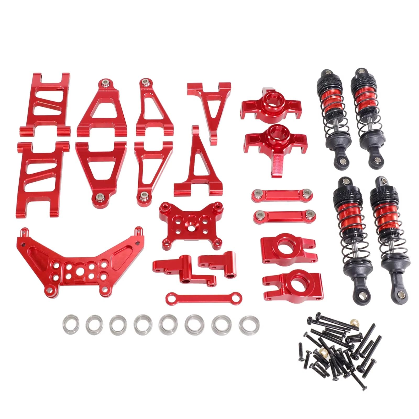 Knuckle sterujące RC do MJX dla Hyper Go 14301 14302 14303 metalowy kubek kierownicy górny dolny do wahacza wspornik wieży amortyzującej zestaw słupków nadwozia części zamiennych RC części