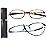 AQWANO 2 Pack Blue Light Blocking Computer Reading Glasses UV Protection Flexible TR90 Frame Lightweight Readers Glasses for Women Men +1.5