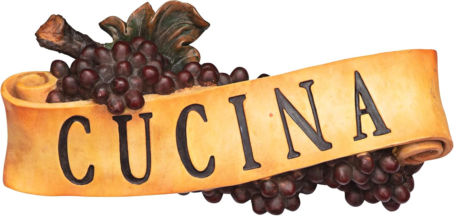 Design Toscano Abbondanza Cucina Sculptural Wall Plaque