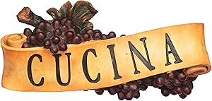 Design Toscano Abbondanza Cucina Sculptural Wall Plaque