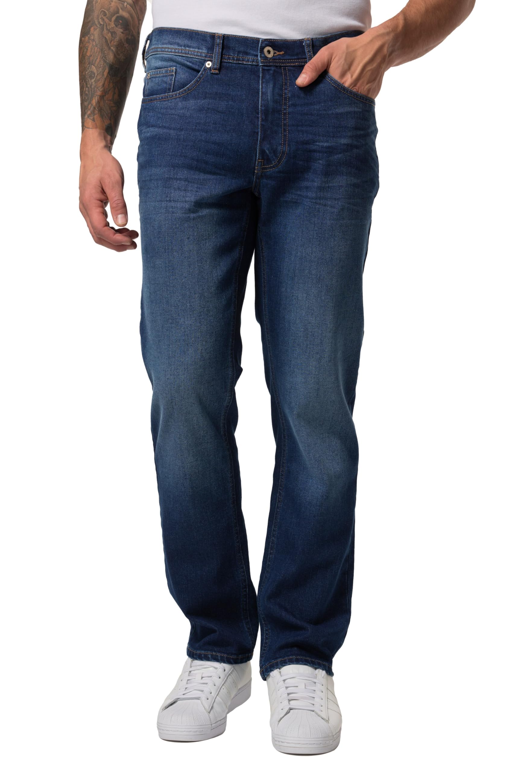 JP 1880 Herren große Größen Übergrößen Menswear L-8XL Jeans, Denim, FLEXNAMIC®, recycelten PET-Flaschen 837045