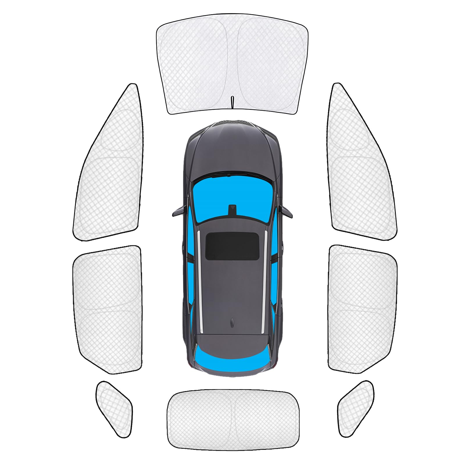 Thicken Sun Shades for Lexus RX 2023-2026 Camping Accessories