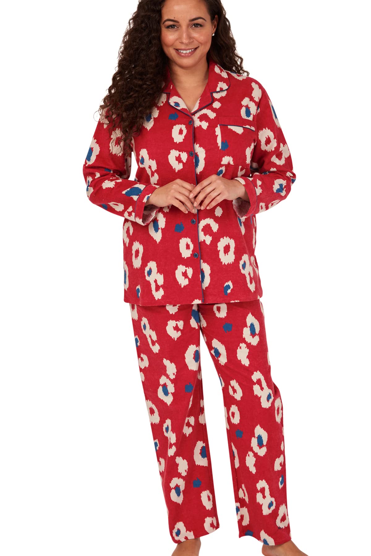 Indigo Sky Women's Luella 100% Brushed Cotton Wincyette Pyjama