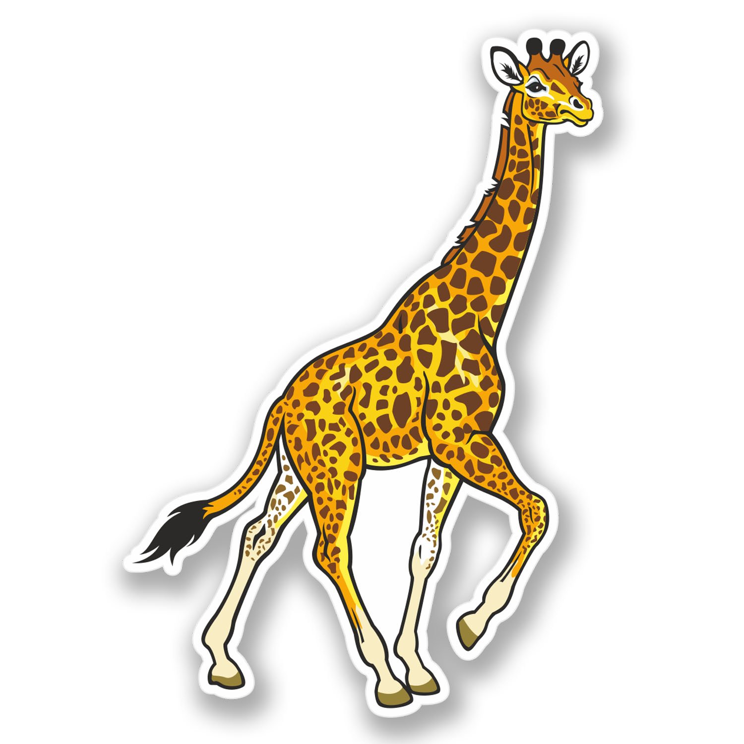 Destinationvinyl Multi 2 X Giraffe Vinyl Sticker Bike Laptop Helmet Car Bike Fun Gift Animal Kids #4431 (7Cm Wide X 10Cm Tall)