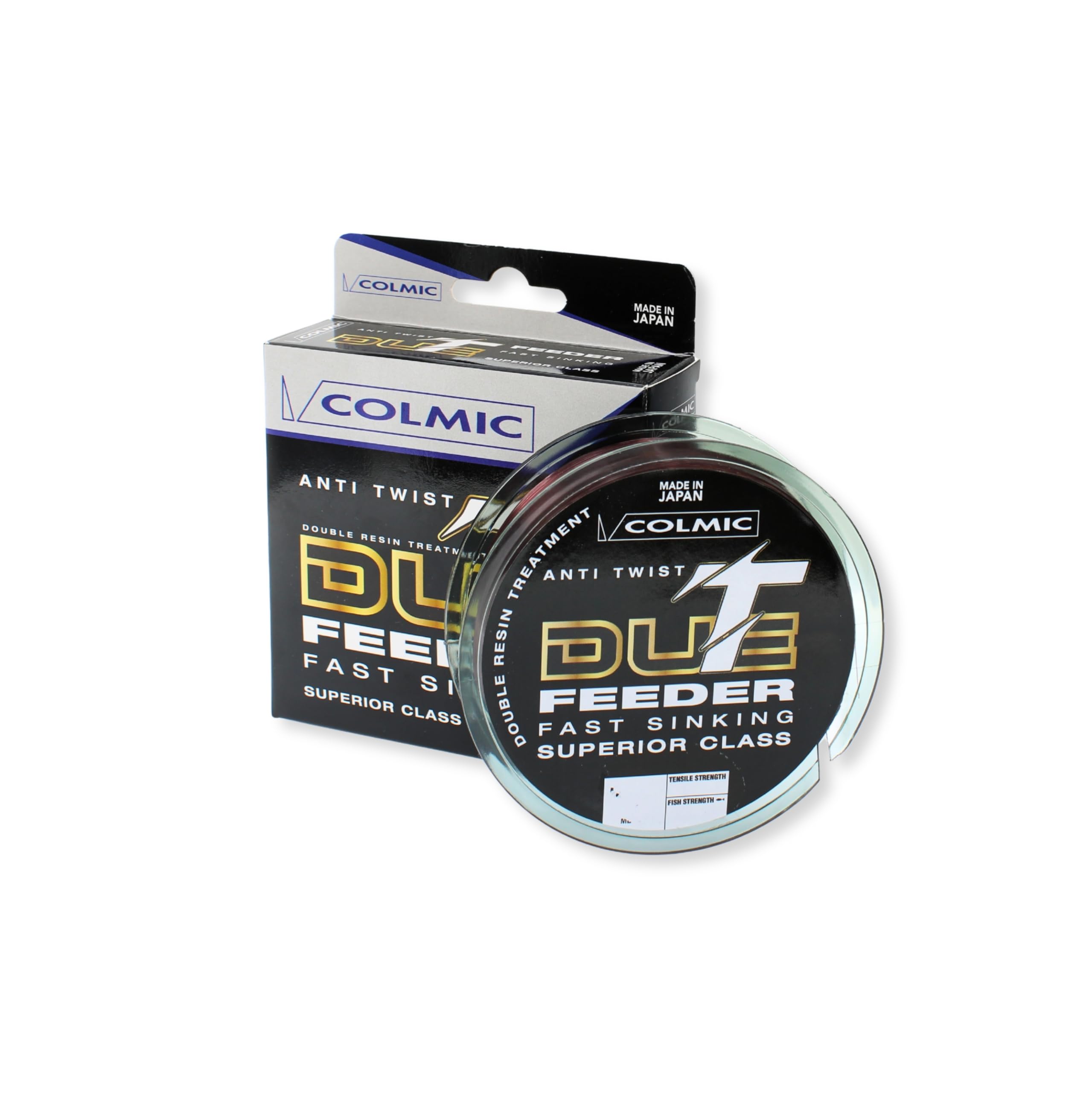 Colmic T-DUE Feeder Fast Sinking – Bobina Monofilo da Pesca Made in Japan – Anti Twist, Affondamento Rapido, Resina Fluorurata, Alta Sensibilità – Prodotto Ufficiale Colmic