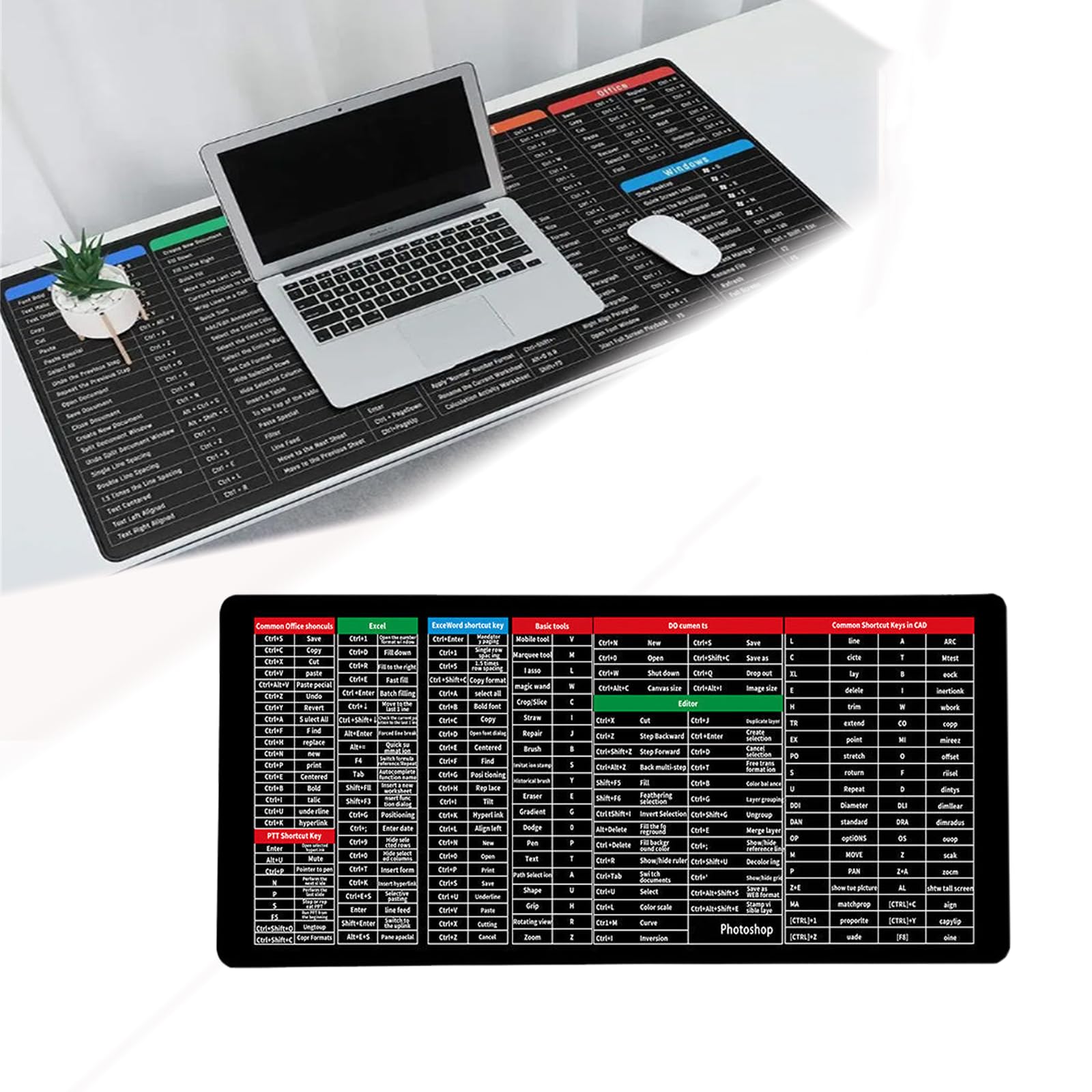 Excel Word - Alfombrilla De Mouse Con Diseño De PowerPoint Con Texto En