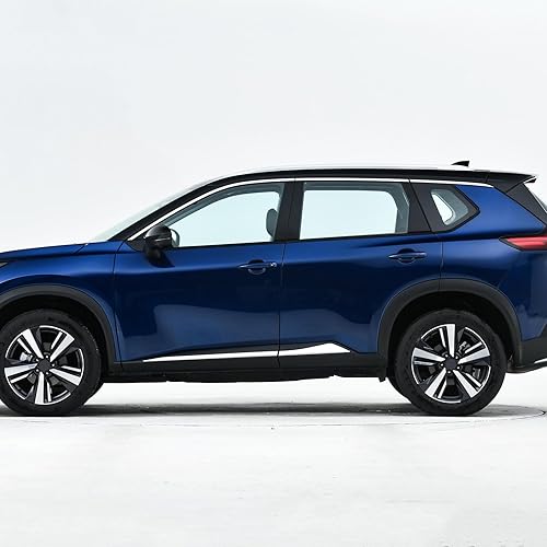 Miniatura 6 de Beautost Cubierta de moldura de puerta lateral de cuerpo cromado ABS para Nissan Rogue 2021 2022 2023 2024 2025 2026