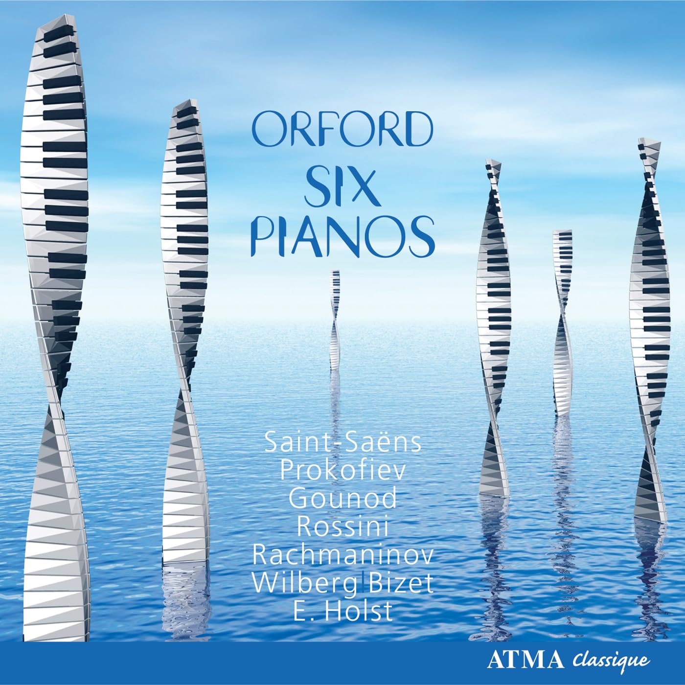 Works for Six Pianos [Audio CD] Charles Gounod; Gioachino Rossini; Mack Wilberg; Camille Saint-Saëns; Sergey Rachmaninov; Sergey Prokofiev; Francis Perron; Lorraine Prieur; Sandra Murray; Mariane Patenaude; Claire Ouellet and Olivier Godin