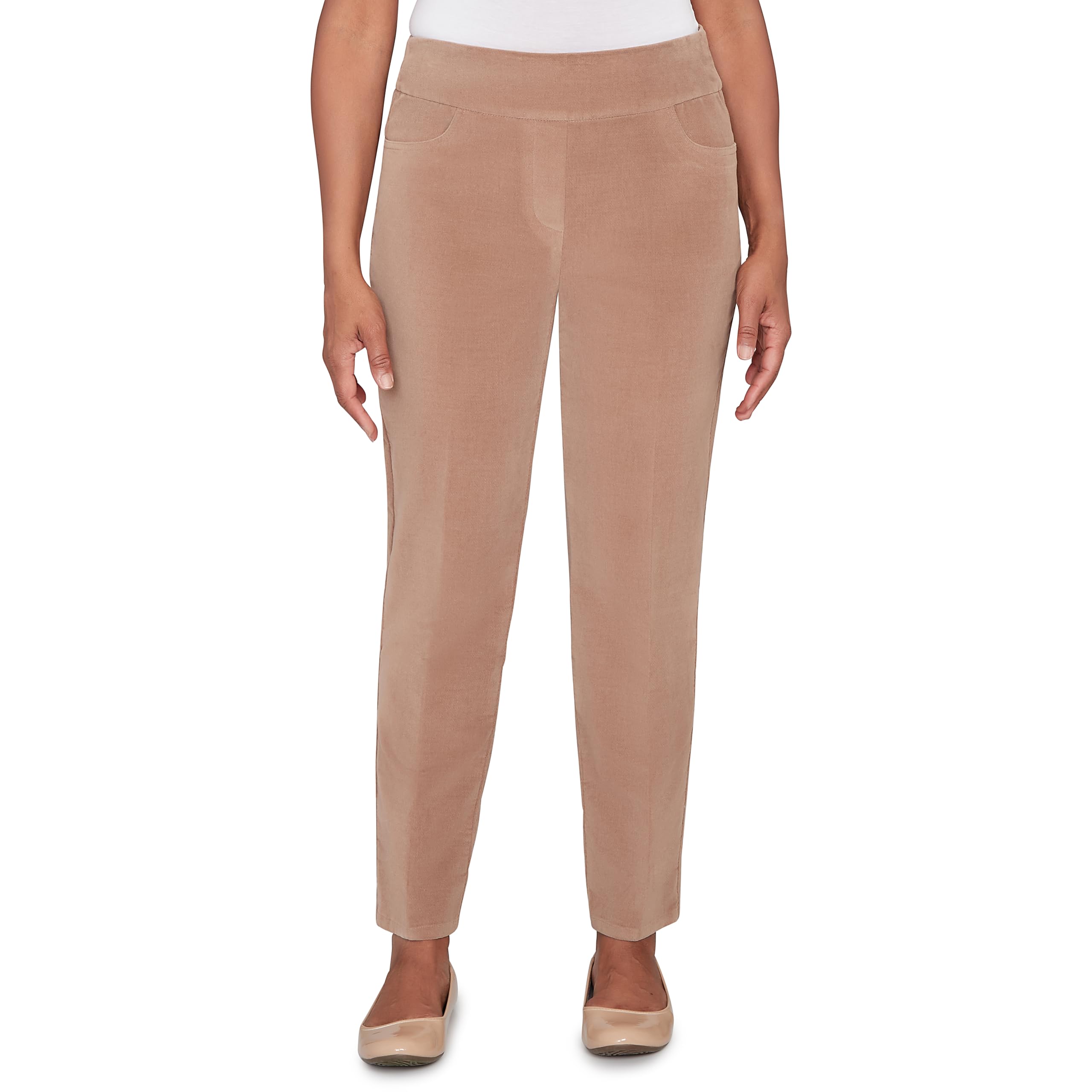 Allure Fit Flat Front Corduroy Average Length Pant