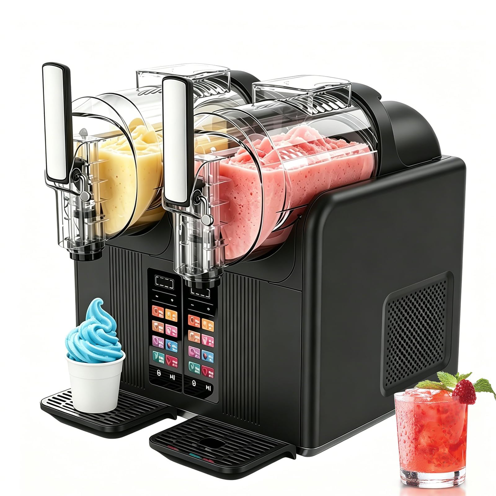 Macchina per Gelato Molle 2-in-1 e Bevande Gelate