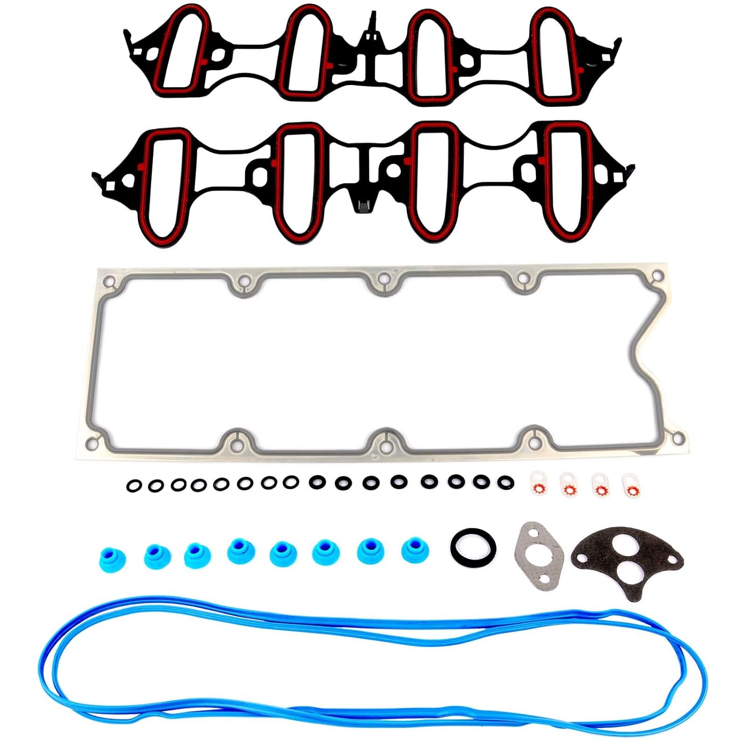 Intake Manifold Gasket Kit MIS16340 MS18145 Replacement for Chevy Tahoe Trailblazer Suburban 1500 Avalanche 1500 Express 2500 G-MC Yukon 4.8L 5.3L 6.0L