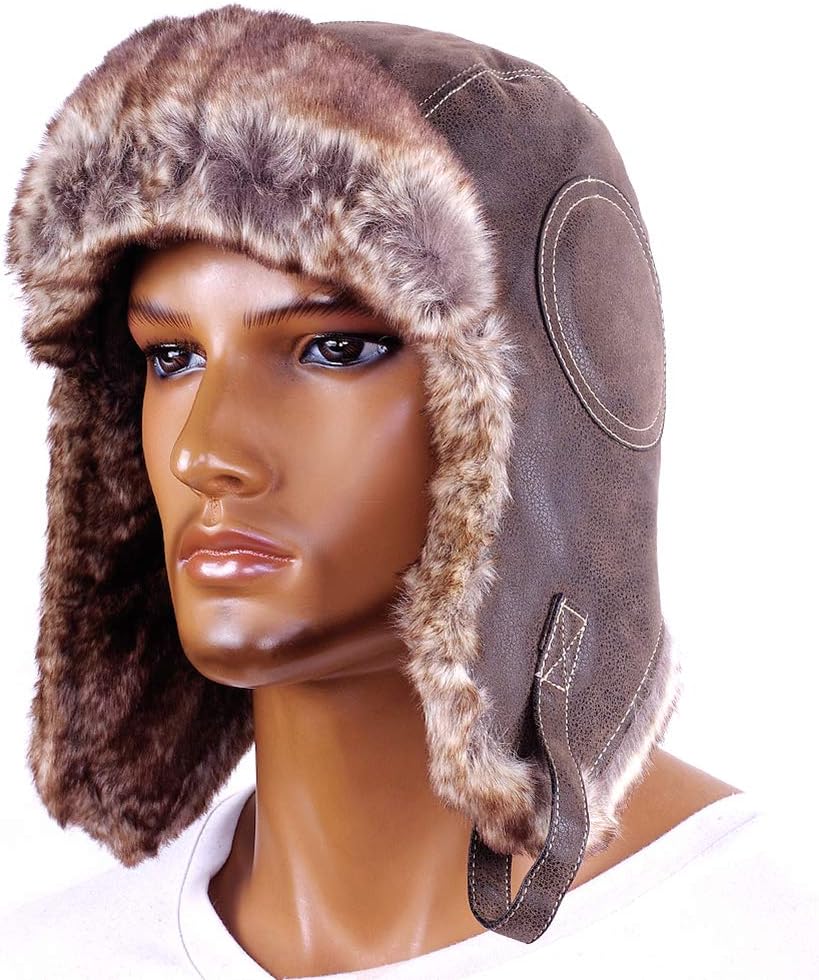 Cold Weather Faux Fur Ear Flap Trapper Hunter Hat Russian Soviet Ushanka Trooper Pilot Cap - Image 6