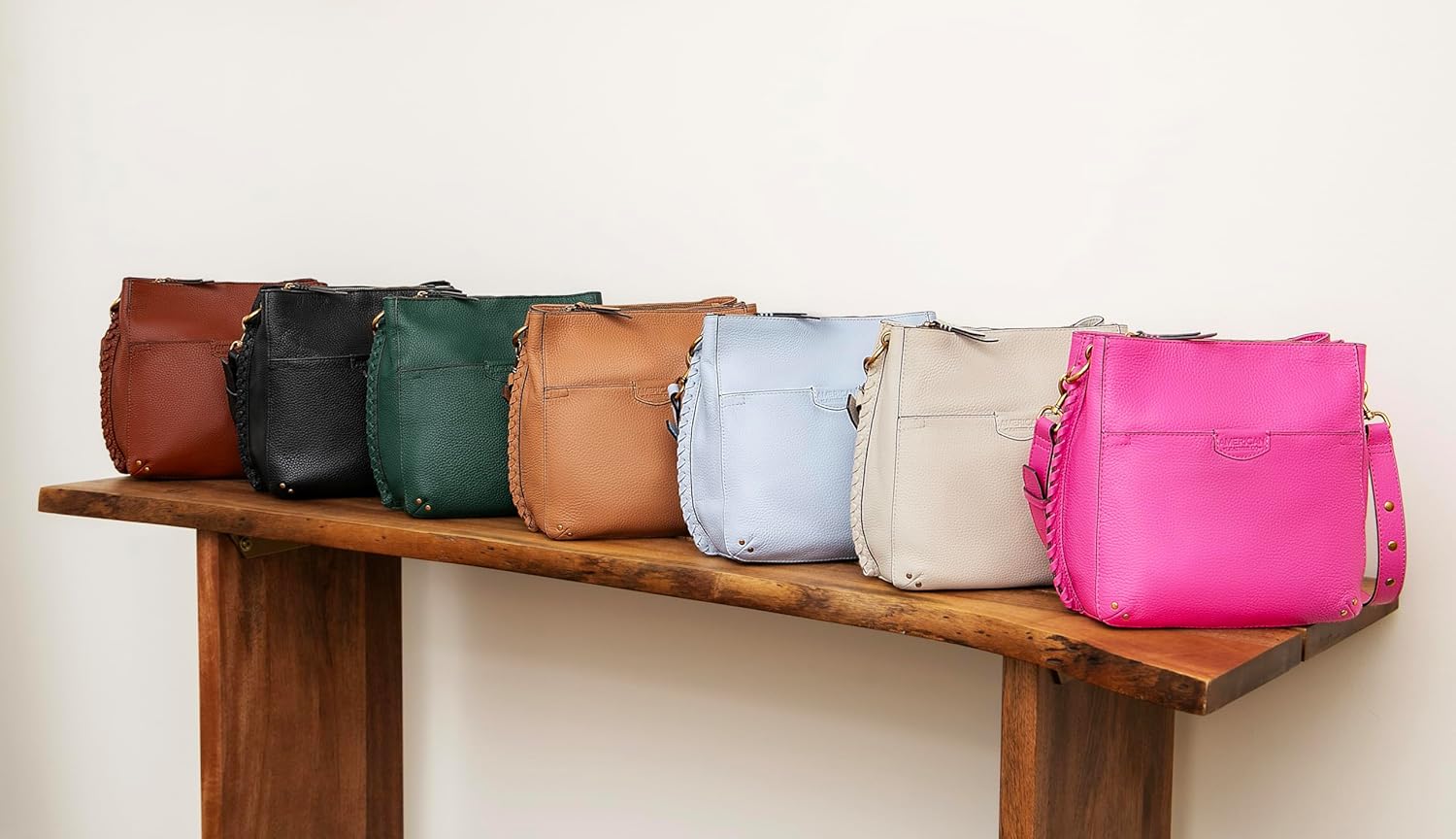 American Leather Co. Luca Triple Entry Crossbody Bag