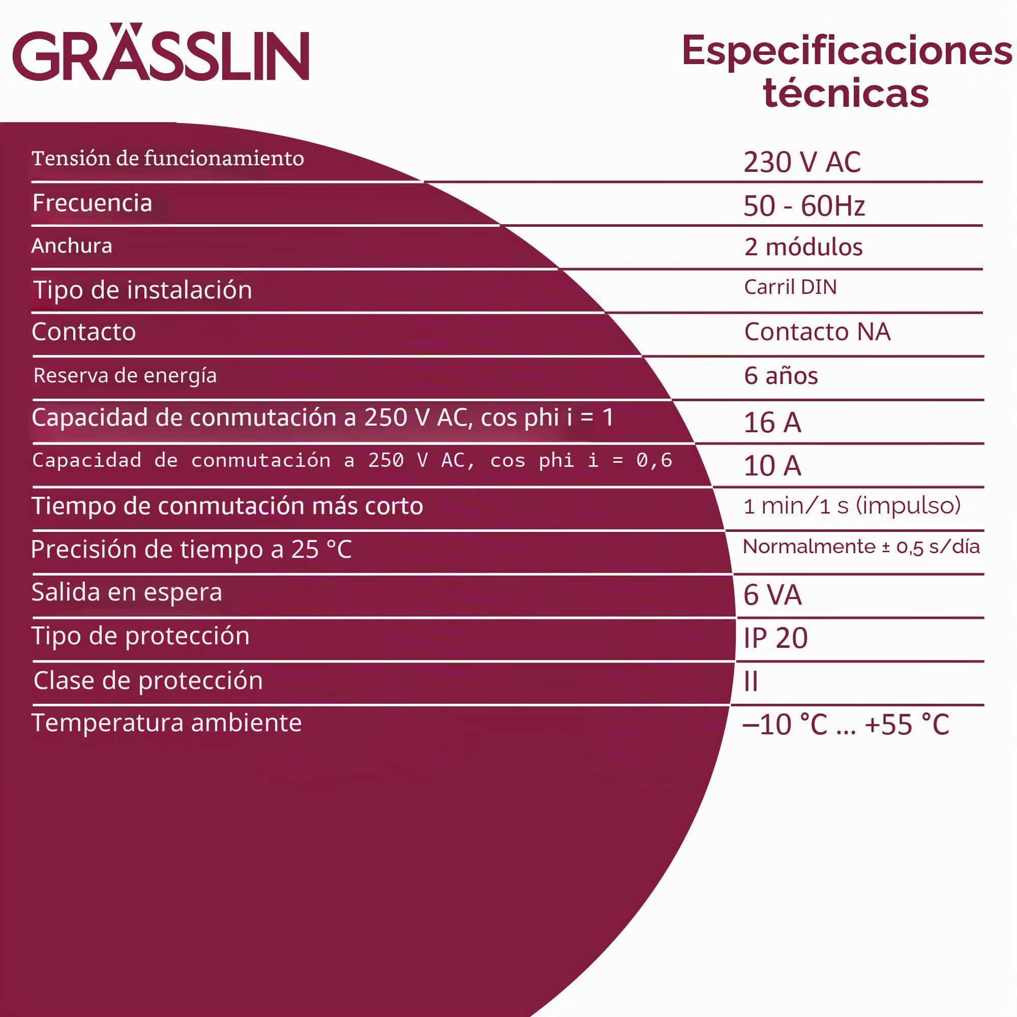 03.61.0002.1 talento easy C1 temporizador astro digital carril DIN | Montaje carril DIN, 1 canal, programa astro/diario/semanal, Nightbreak, 50 posiciones, reserva 6 años, 2 módulos DIN, IP20