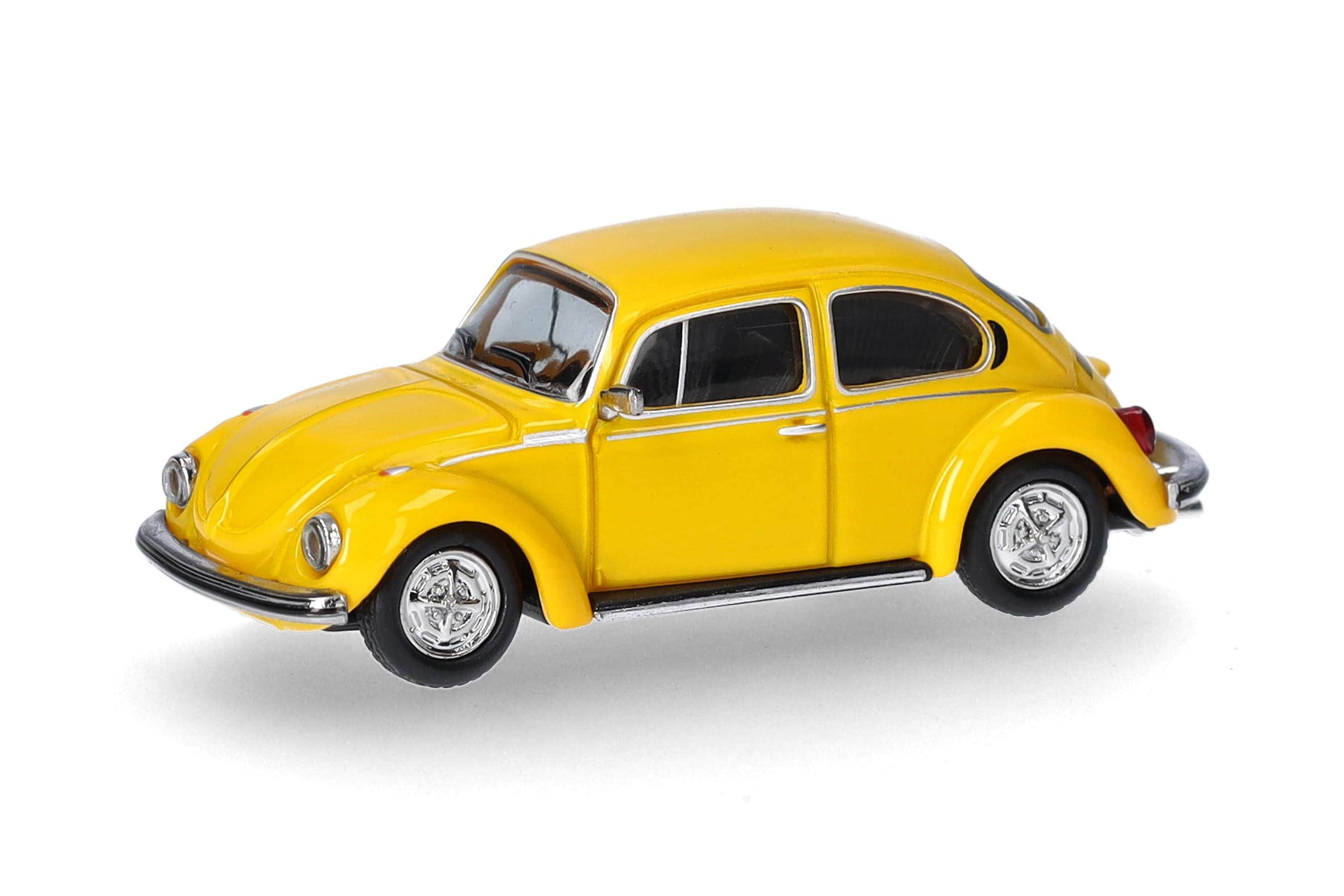 Herpa car model VW Käfer 1303, saharabeige, on a scale of 1:87, plastic miniature, designed in Germany, model building, collectors edition