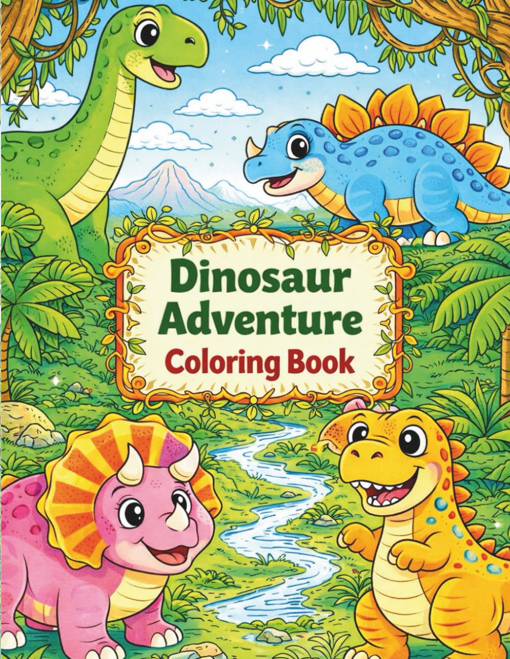 Dinosaur Adventure Coloring Book