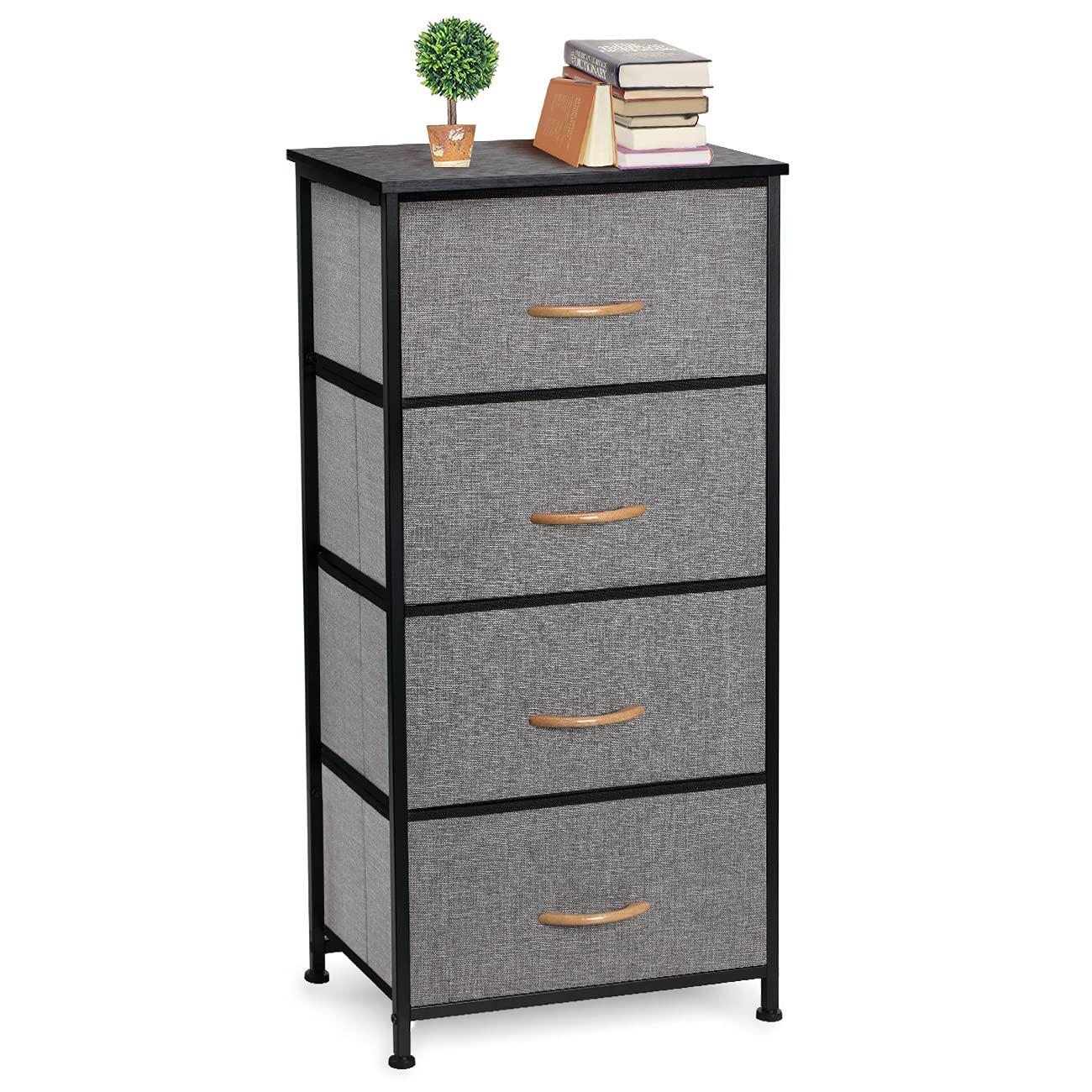 Buy COSYLAND 4 Drawer Wardrobe Storage Organizer Tower Unit DIY Fabric