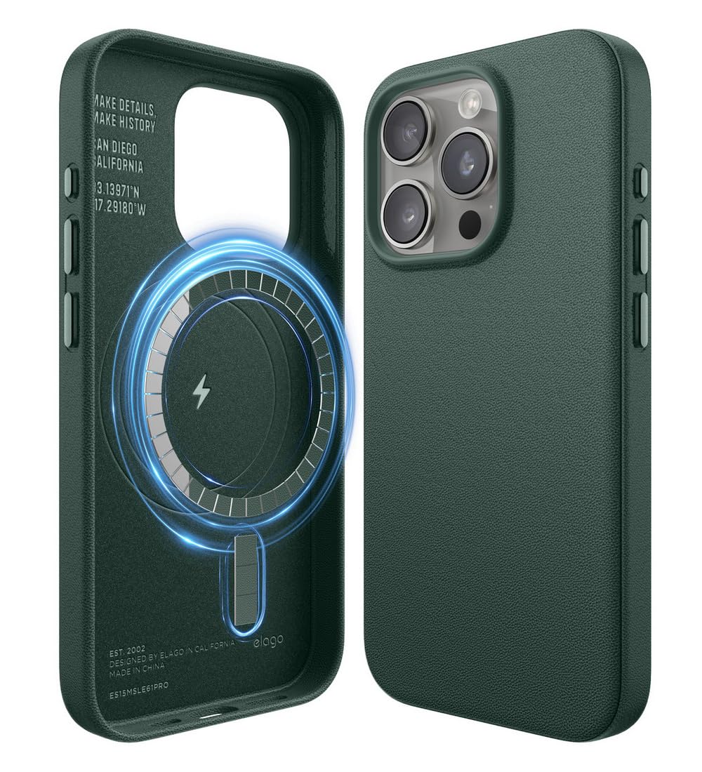 Amazon.co.jp: 【elago】 iPhone 15 Pro 対応 ケース MagSafe 対応 PU