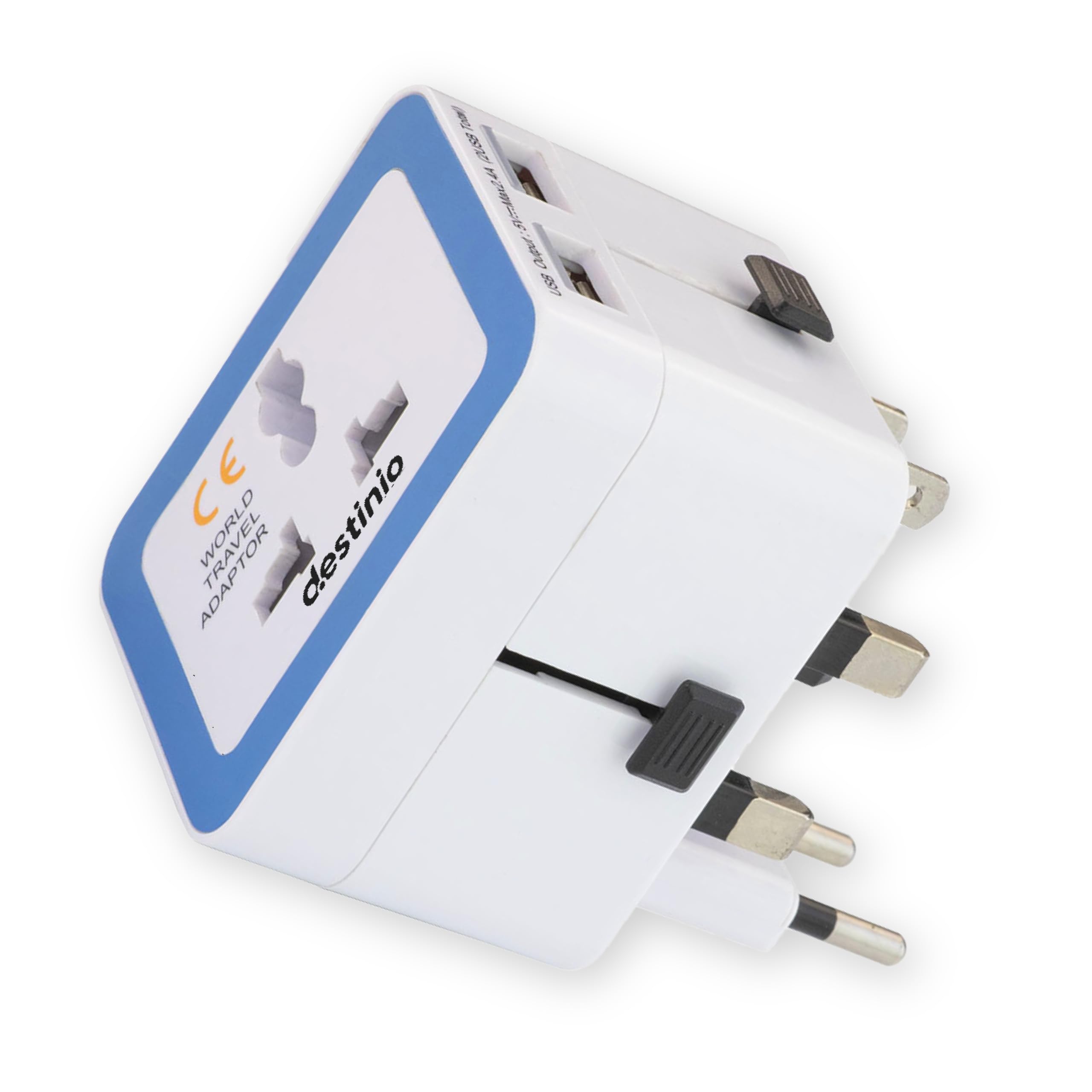 Destinio Universal Charger Adapter 70W - GaN Fast Charging Adapter for Laptop/MacBook with 3 Type C & 2 USB Ports, Compact Travel Adapter, All in One International Adapter for US, UK, Europe,Canada — Amazon image 10