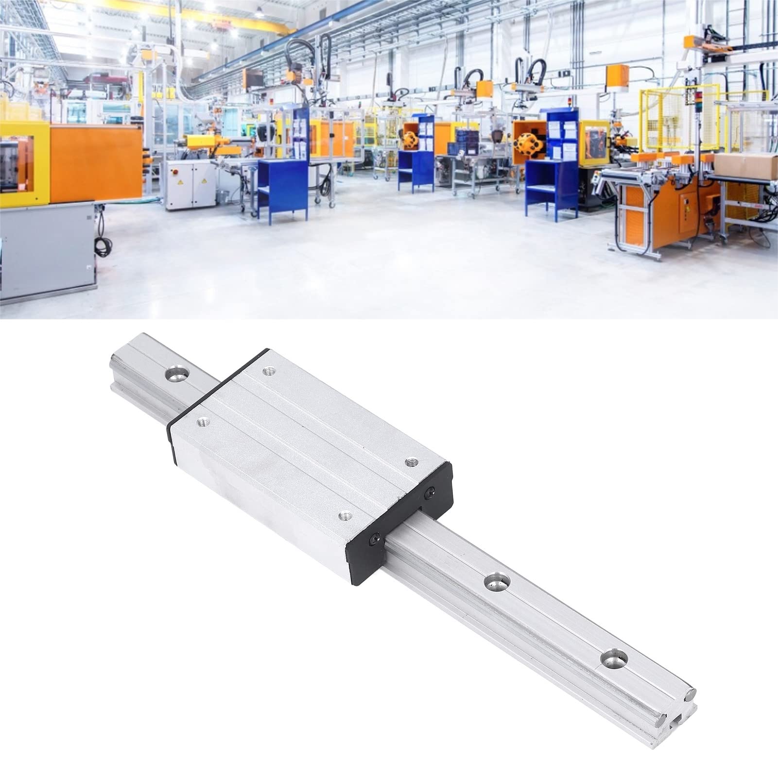 Gui lineare NDNCZDHC LGD6 Gui lineare a doppio asse esterna 300 mm, guide lineari e cuscinetti, 4 pezzi, puleggia, gui lineare