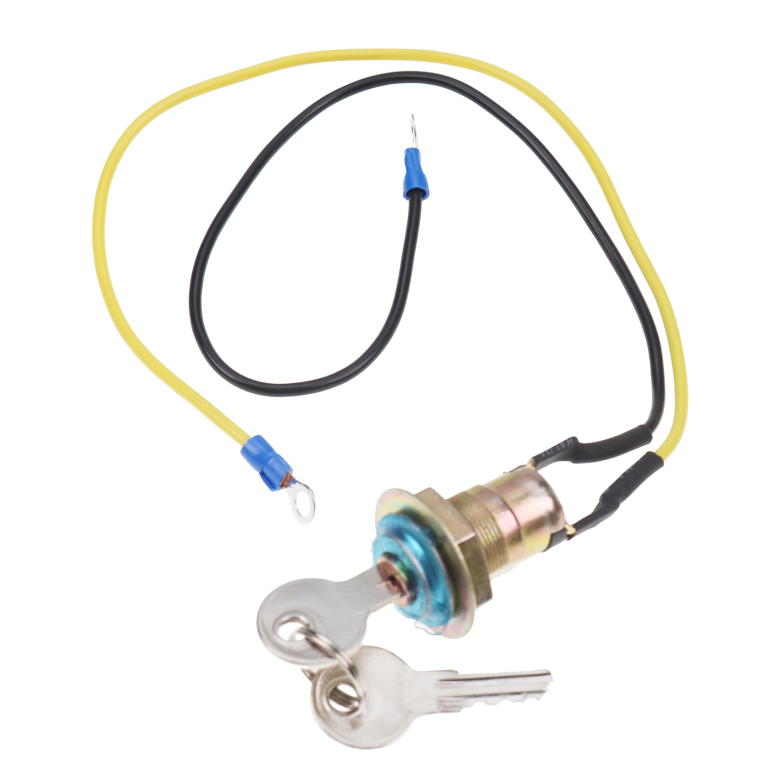 JEENDAIgnition Key Switch 8N3679C 764929M91 70225310 Compatible with Ford 2N 8N 9N 501 600 601 700 701 800 801 900 1939-1964 John Deere Tractor 40 50 60 70 330 420 6030 7020 2 Keys 2 Wires