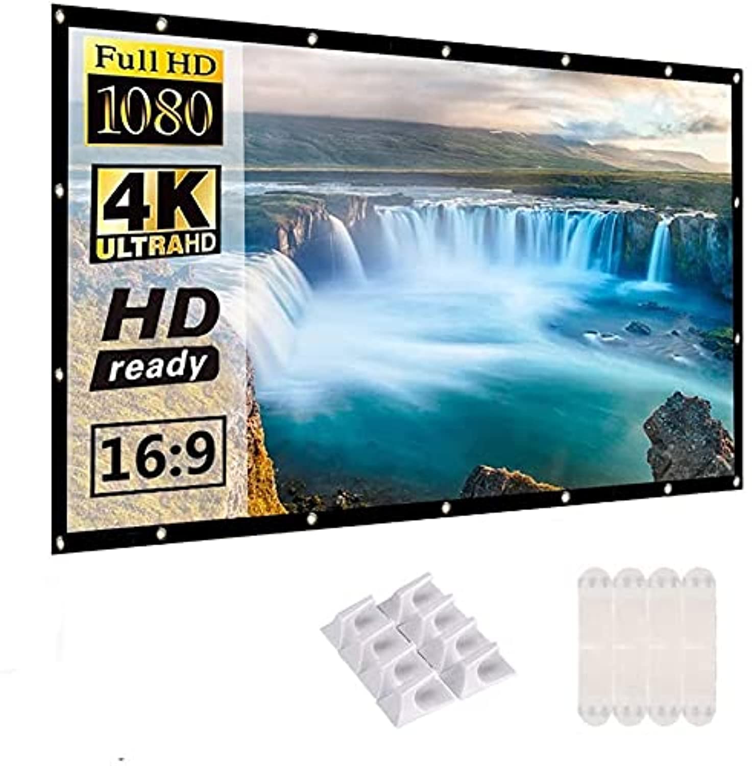 Nano Classic Foldable 4K Full HD Projector Screen (16: 9,120in)