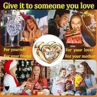 Vista 4 de Lindas joyas de moda con diseño de animales y corazones de dibujos animados, para plata de ley 925 con circonita cúbica 5A, adecuado para pulseras