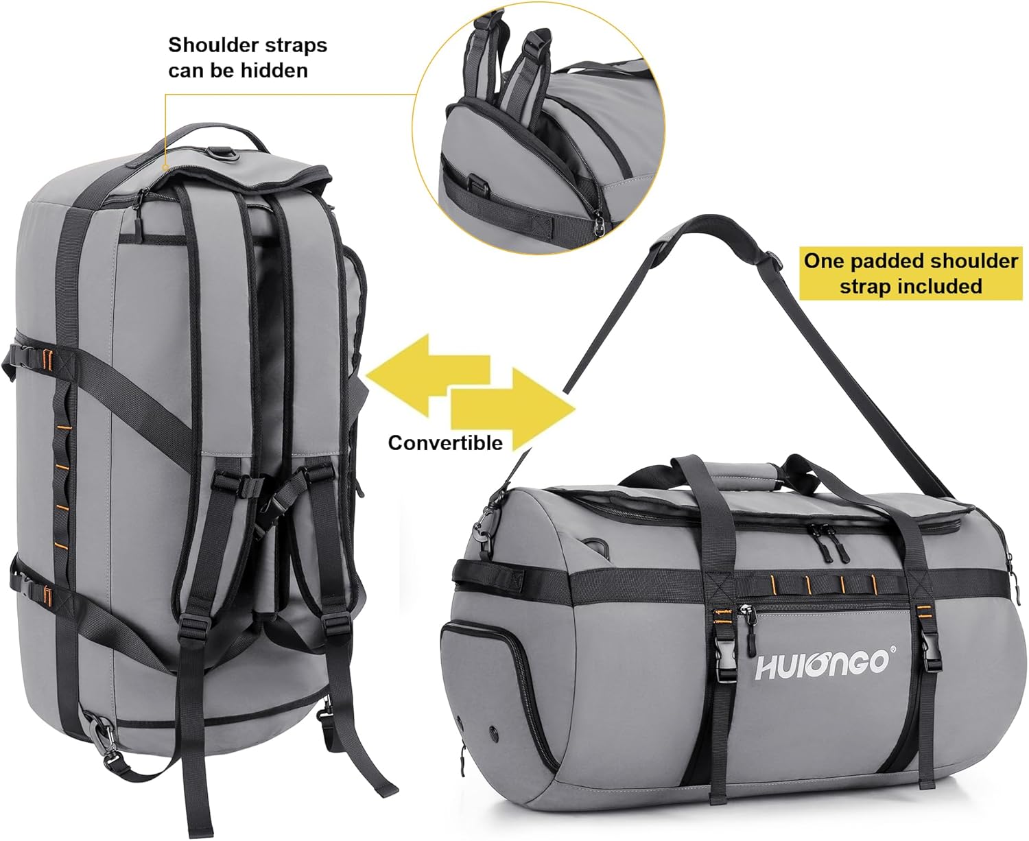 Forclaz 60l Waterproof Duffel Bag 40L/60L/90L Large Waterproof