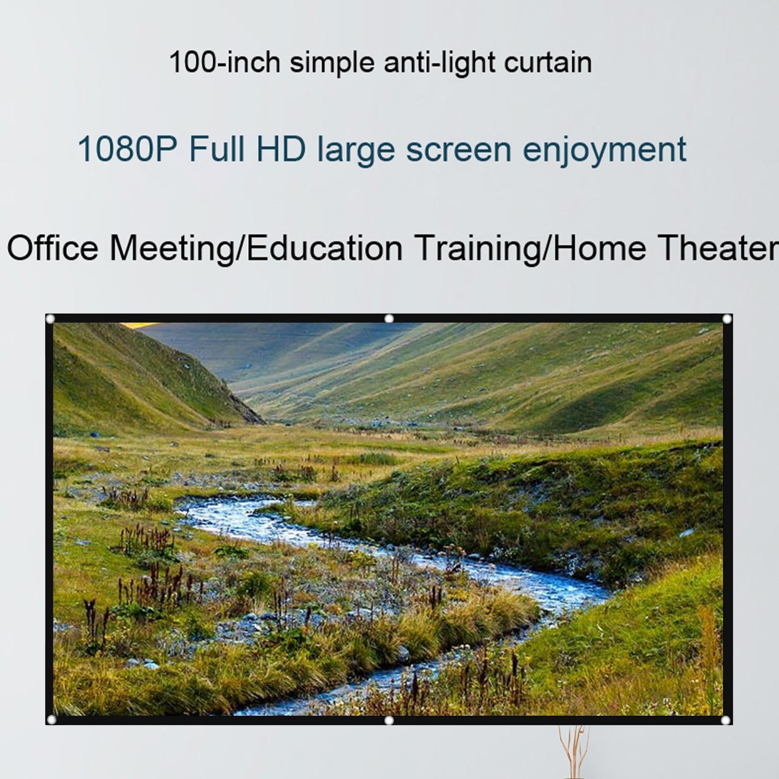 Écran de projection - Toile de projection pliable HD 4K pour home cinéma