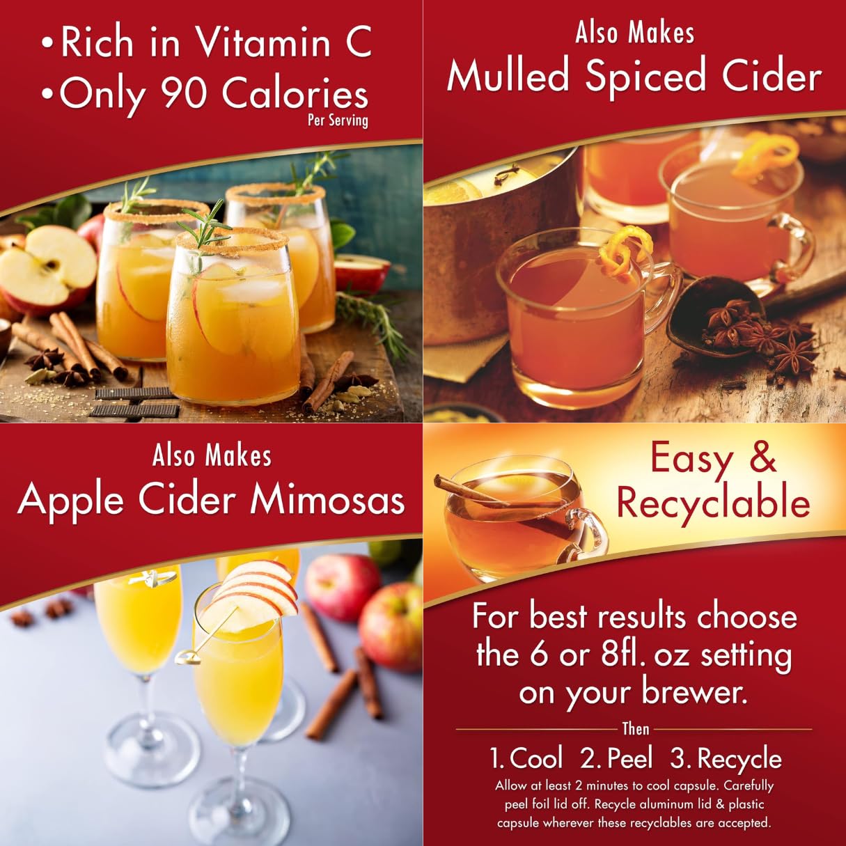 Amazon.com : Alpine Spiced Apple Cider Original (48 Pouches) 0.74