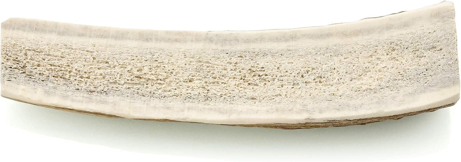 Barkworthies Hand Selected Naturally Shed Small Split Elk Antler (Single Antler) - Long Lasting, Odor Free Dog Chew for Puppies & Small…