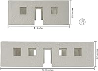 Vista 2 de BMC WW2 Bunker Walls - Accesorio de plástico para hombres del ejército