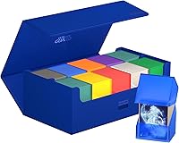 Vista 54 de Ultimate Guard Arkhive 400+, Deck Case for 400 Double-Sleeved TCG Cards, Petrol, Compatible with Boulders, Magnetic Closure & Microfiber Inner Lining