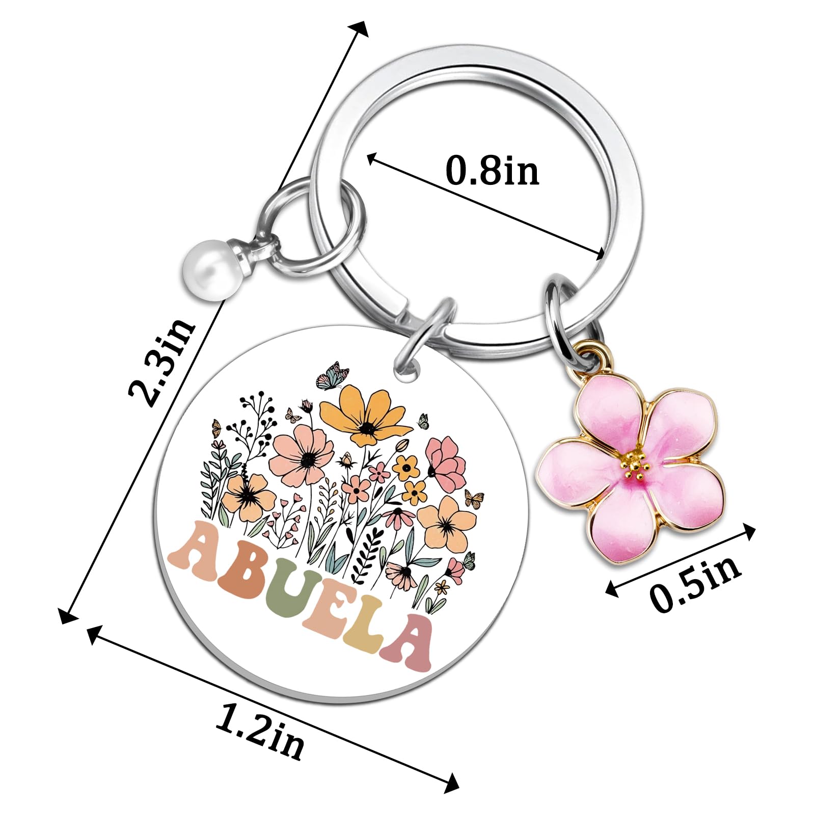 Abuela Gifts for Grandma Keychain Abuelos Birthday Gifts for Women Best Abuelita Mother's Day Christmas Gift for Abuela