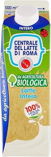 Centrale del Latte di Roma, Latte Intero Pastorizzato a temperatura elevata, da Agricoltura biologica, 1L