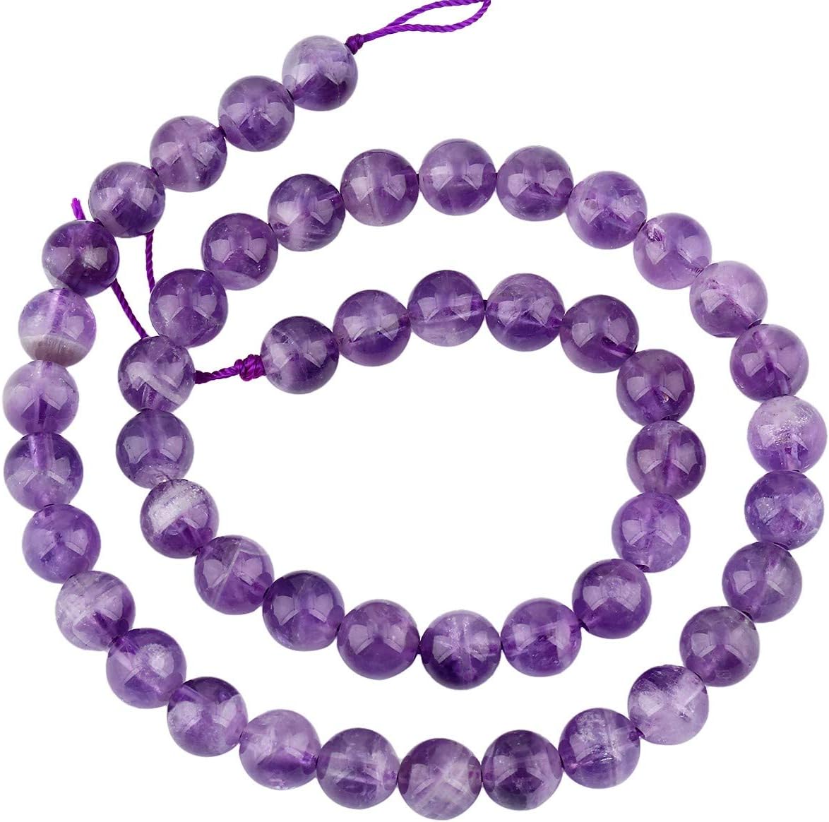 KYEYGWO Bergkristall Trommelsteine | 83,8cm Strang Für Schmuck & Dekoration