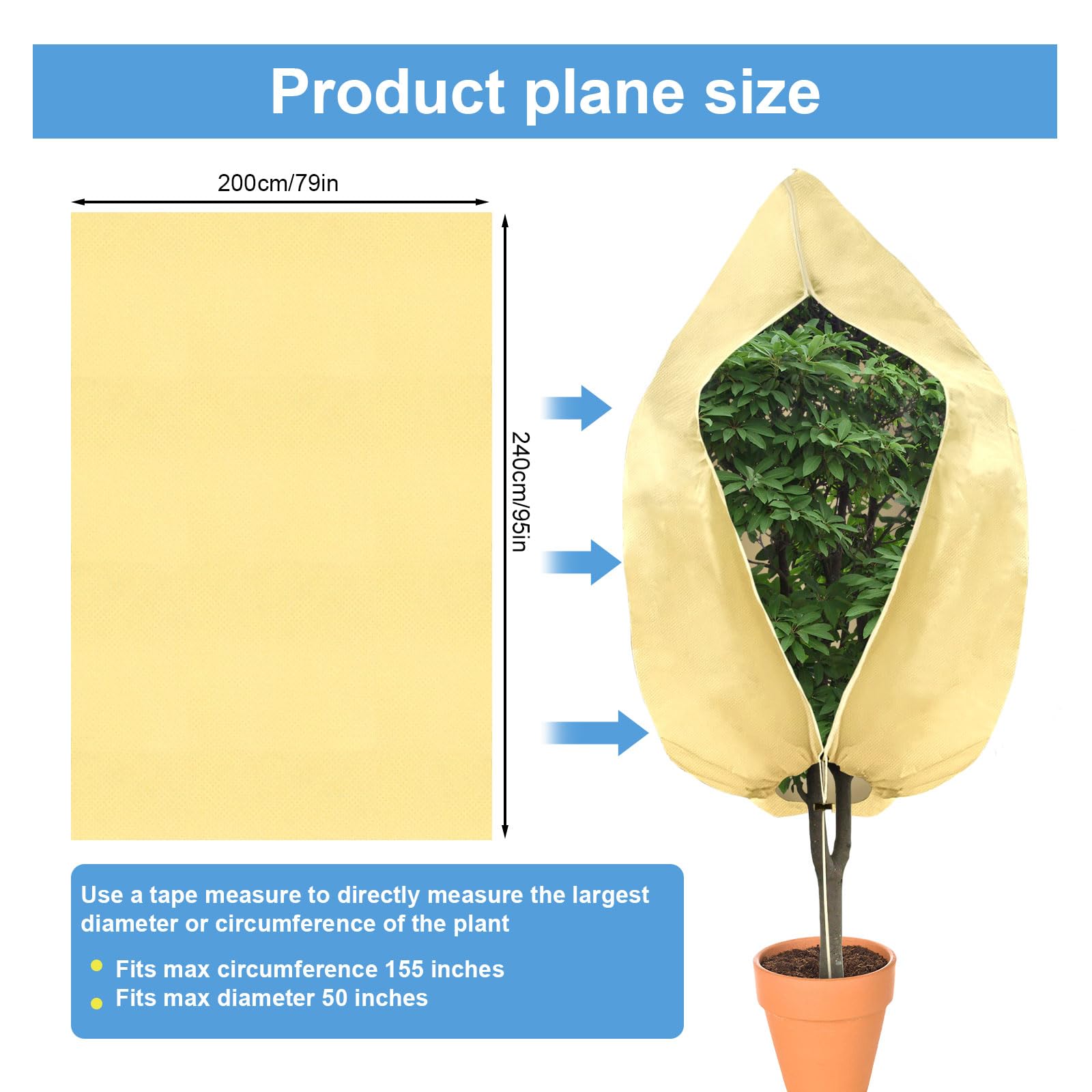 Malla Protectora Arboles Haga - Funda Protectora Para árboles (21 G/m2, Longitud: 50 M, 3 X 20 Mm, Diámetro: 190 Mm Protector De Arboles Con Ganchos