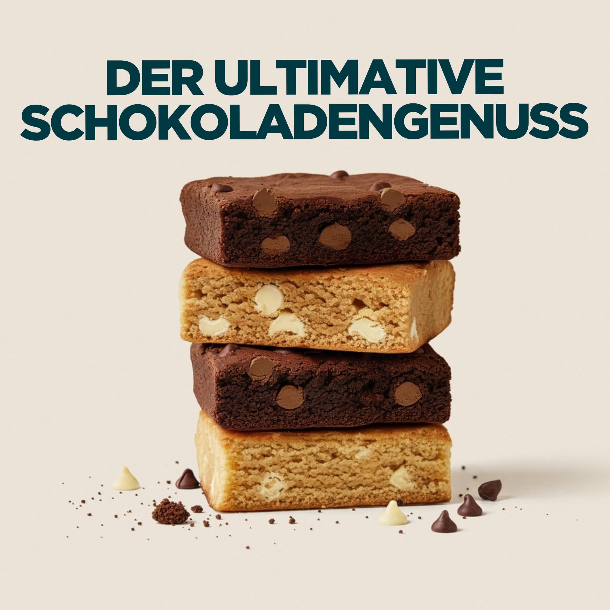 Myprotein Baked Protein Brownie | Weiße Chocolate Chunk – 12 x 75 g | 26 g Protein pro Brownie | Zuckerarm | Mit echtem Kakaopulver | Praktischer, proteinreicher Snack