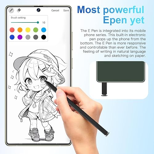 Miniatura 5 de Teléfono celular desbloqueado Huness I25 Ultra, lápiz incorporado, teléfono desbloqueado 16+1TB, teléfono inteligente Android 14 batería de 7000mAh