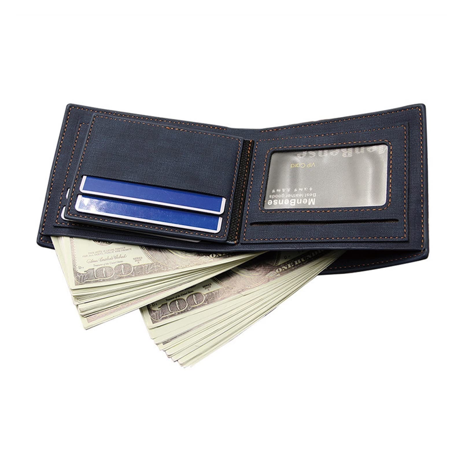 Hombres Carteras pequeñas monederos monederos Carteras Licencia de Conducir Hombres Fina Billetera PU Bolsa de Monedas de Cuero con Billetera con Cremallera (Color : Khaki)