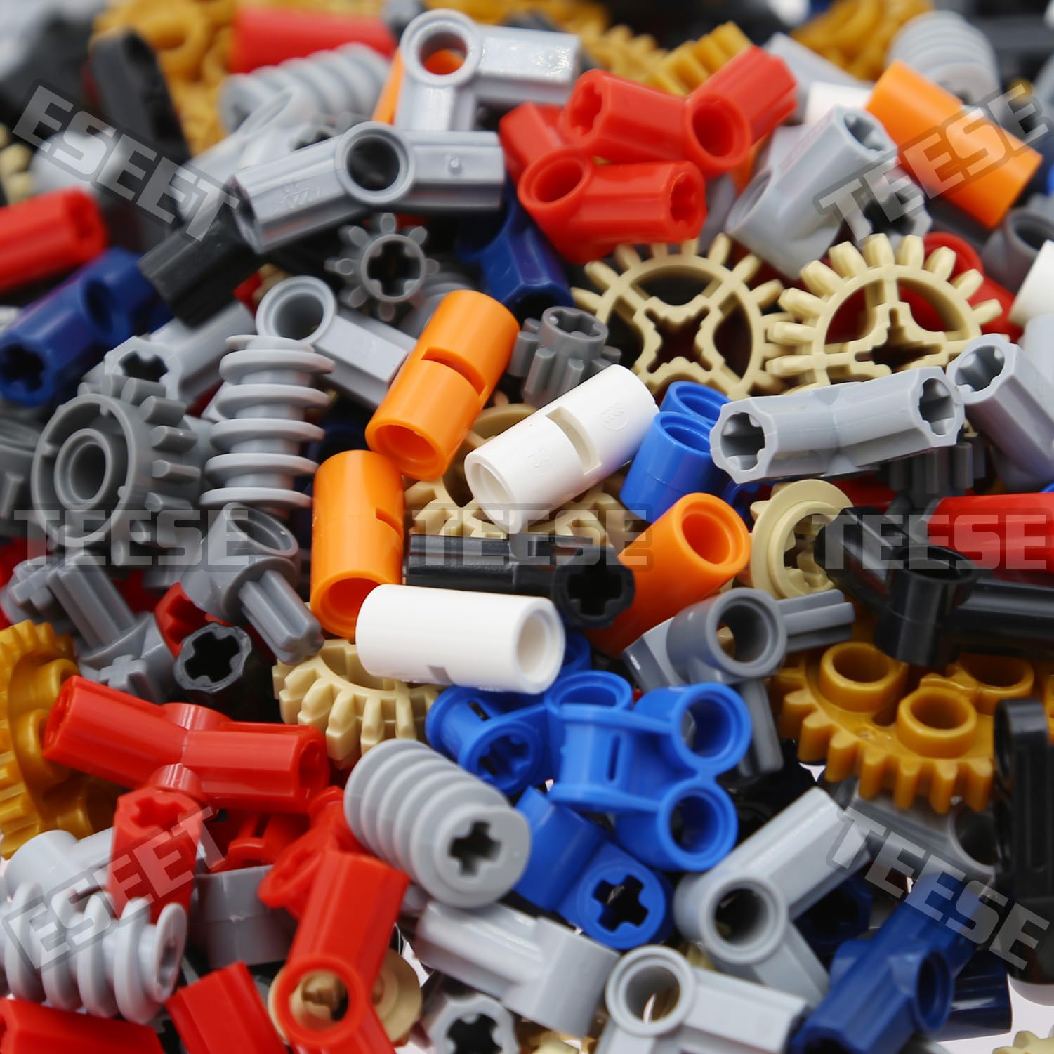 Amazon.com: TEESE 450pcs Gear-Chainlink-Connectors-Bush-Bricks-Set,  Compatible with Technic-Parts, for STEM-MOC-EV3-Project-Bulk-Blocks(Random  Color) : Toys & Games