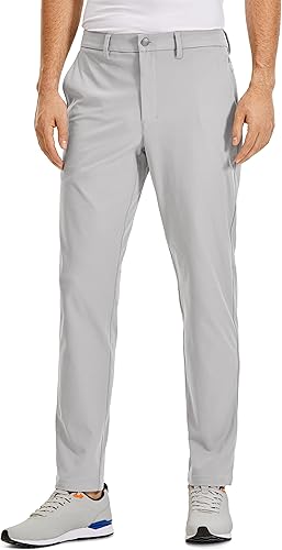CRZ YOGA Pantalones de golf cómodos para todo el día para hombre, 303234 pulgadas, de secado rápido, ligeros, con bolsillos
