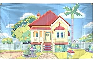 3X5FT Cartoon Blue Dog Theme Backdrop: A Colorful Canvas for Kids' Adventures