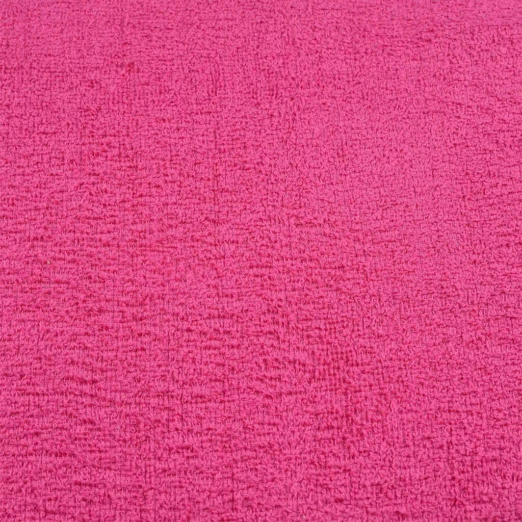 vidaXL Toallas de Invitados 10 uds 100% algodón Rosa 70x140 cm 360gsm