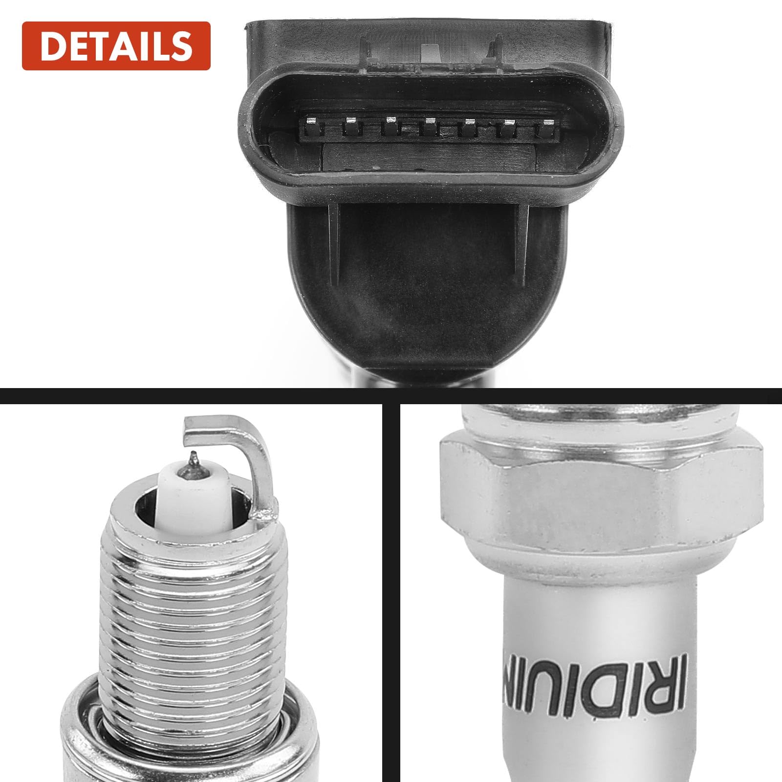 Frankberg 1 bobina di accensione + 4 candele 55579072 | Compatibile con: Corsa D S07, Aveo Hatchback T300, Ampera R12, Cascade W13, volt, Astra J P10, Corsa E X15