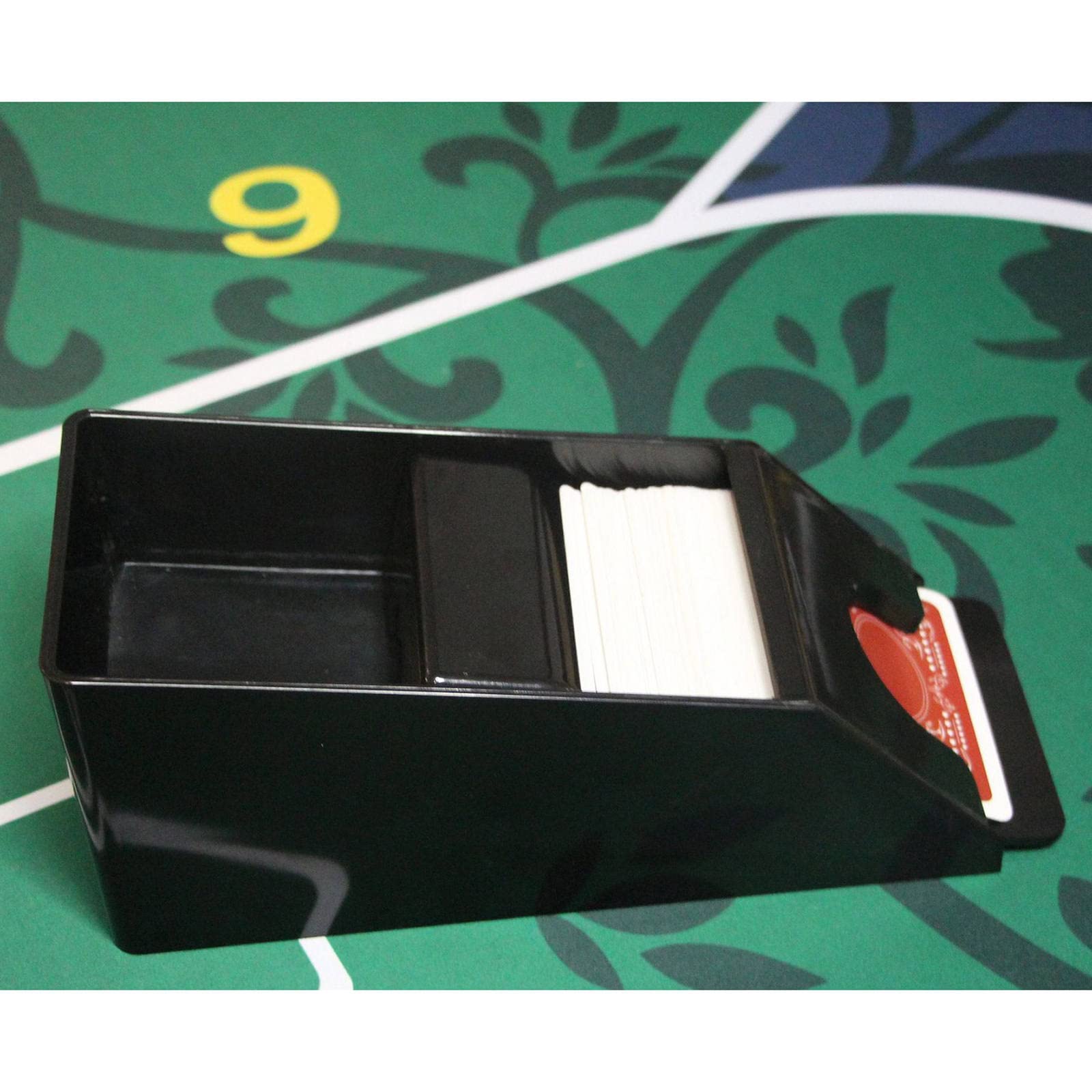Znak towarowy Poker 4/6-Deck Blackjack Dealing Shoe Card Dealer - 6-pokładowy czarny (4-pokładowy czarny)