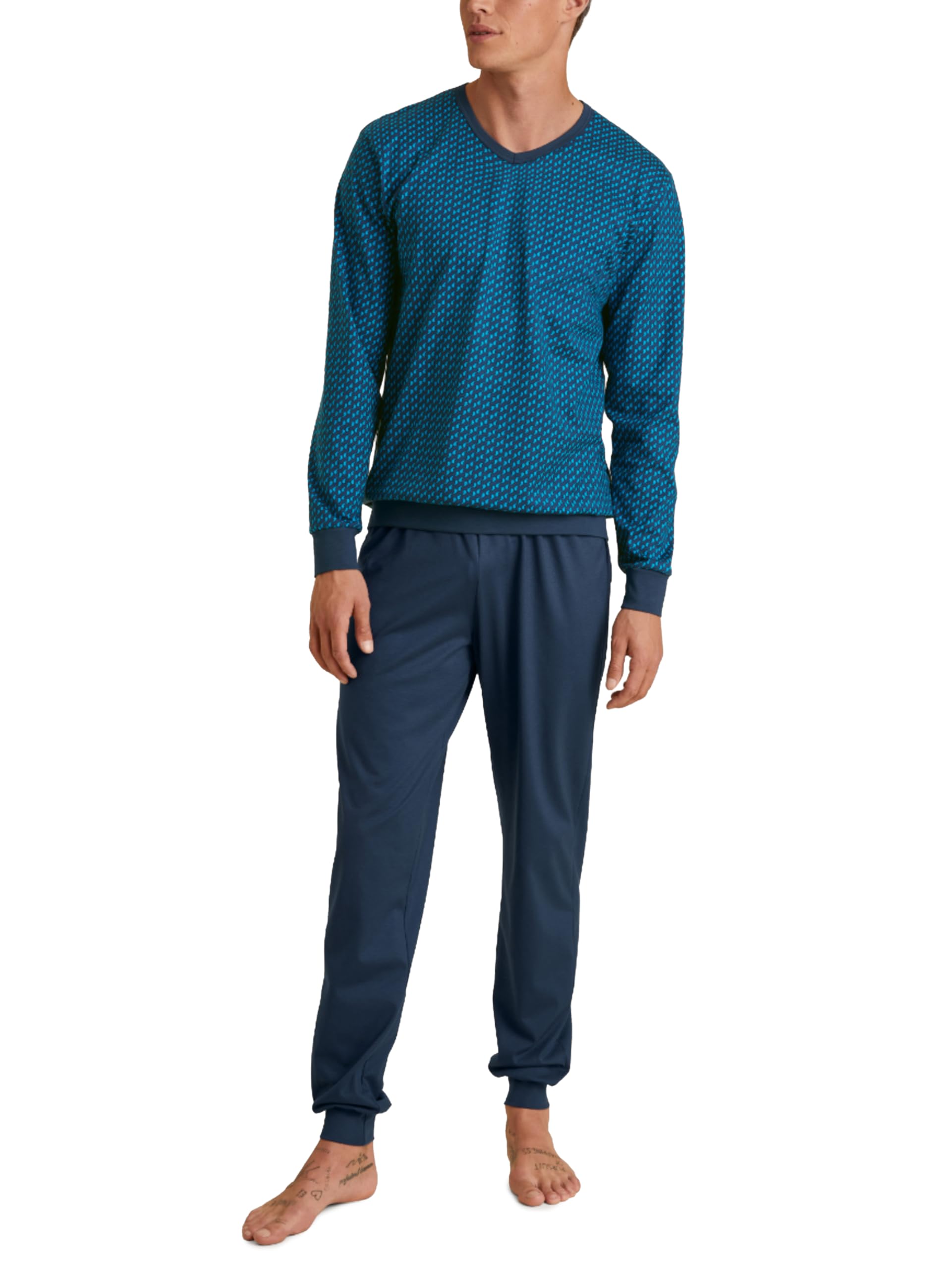 CALIDA Nightwear Xtra Bündchen-Pyjama Herren