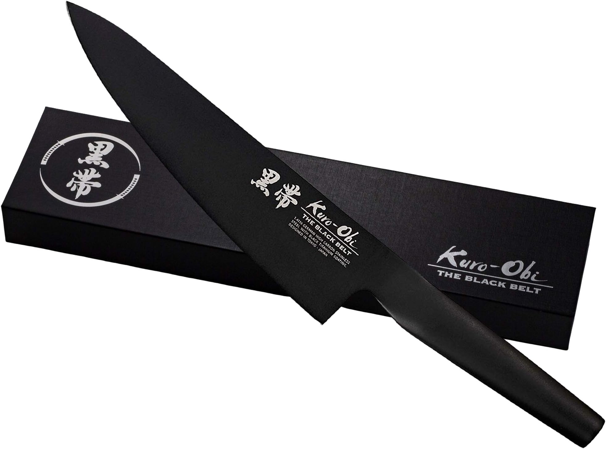 Titanium Coated Stylish 8 Inch Chef Knife Made from German High Carbon Stainless Steel for Kitchen and Cooking Needs Lightweight Hygienic