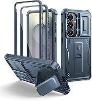 Vista 49 de Dexnor Funda para Samsung Galaxy S24 Plus con cubierta deslizante integrada para cámara, protector de pantalla y soporte, a prueba de golpes, funda